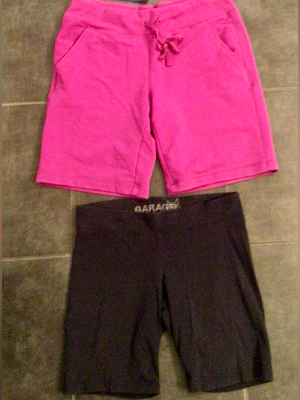 Set of 2 Cotton Shorts Pink-Navy - Small US 4-6